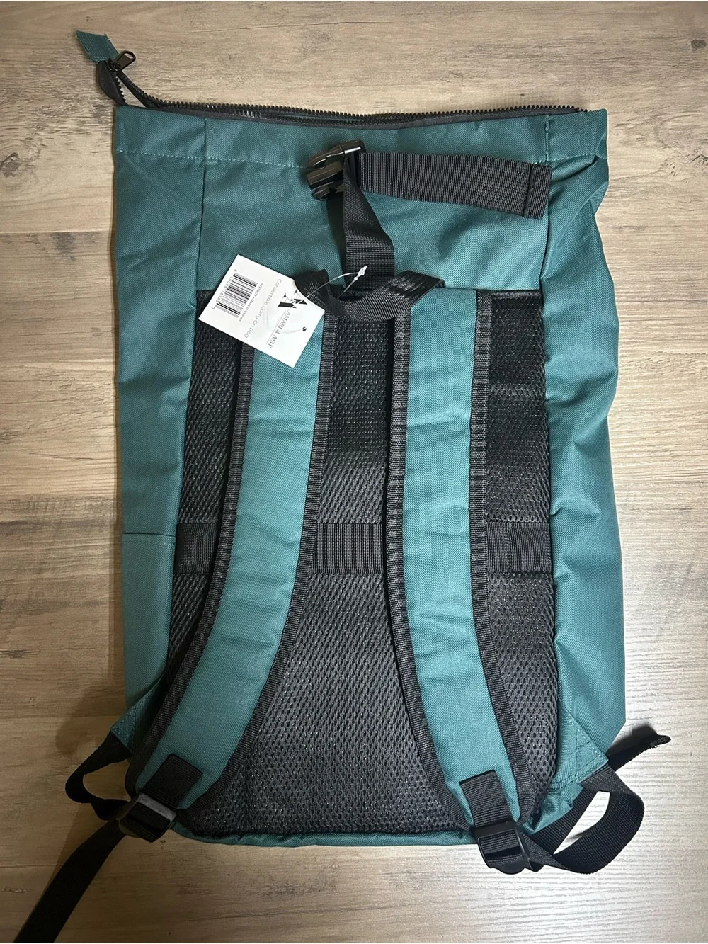 Amari & Ash Teal Roll-Top Backpack for Men
